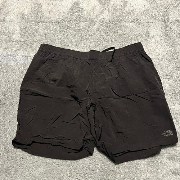 The North Face Shorts Mens XXL 2XL Class V Pull-On Trunk Short Black Zip Pockets - Picture 1 of 13